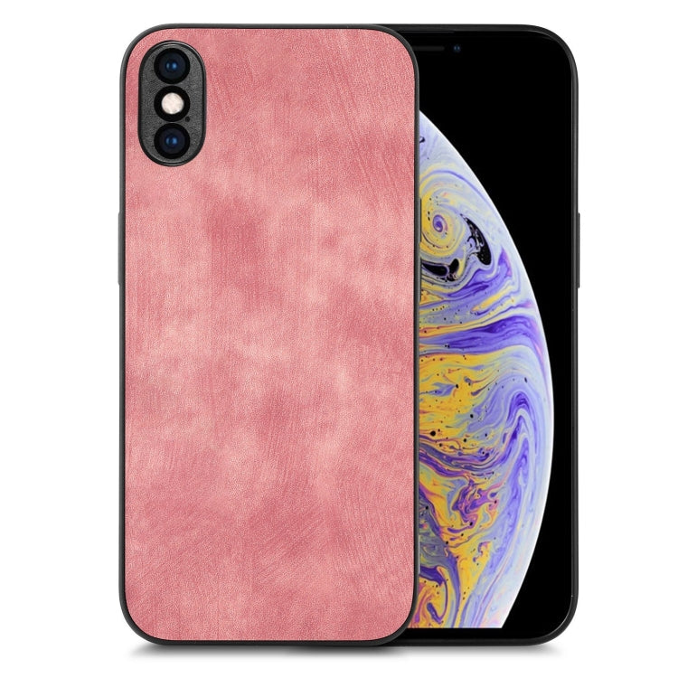 Vintage Leather PC Back Cover Phone Case, For iPhone 11 Pro, For iPhone X / XS, For iPhone XR, For iPhone XS Max