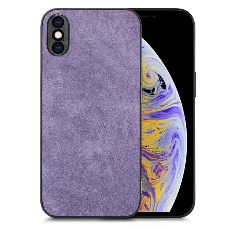 Vintage Leather PC Back Cover Phone Case, For iPhone 11 Pro, For iPhone X / XS, For iPhone XR, For iPhone XS Max