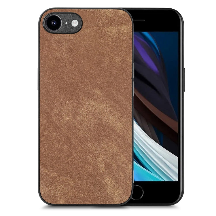 Vintage Leather PC Back Cover Phone Case, For iPhone 14 Pro Max, For iPhone 7 / 8 / SE 2022 / SE 2020, For iPhone 13 Pro Max, For iPhone 13 Pro