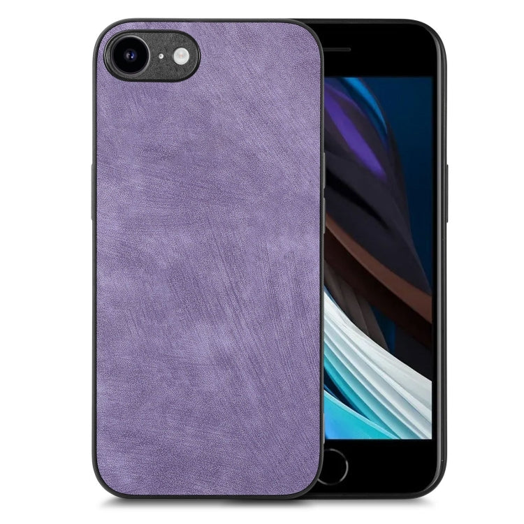 Vintage Leather PC Back Cover Phone Case, For iPhone 14 Pro Max, For iPhone 7 / 8 / SE 2022 / SE 2020, For iPhone 13 Pro Max, For iPhone 13 Pro