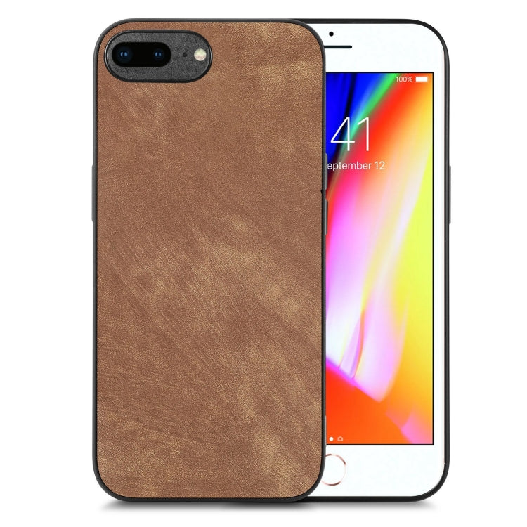 Vintage Leather PC Back Cover Phone Case, For iPhone 7 Plus / 8 Plus, For iPhone 6 Plus / 6s Plus, For iPhone 6 / 6s