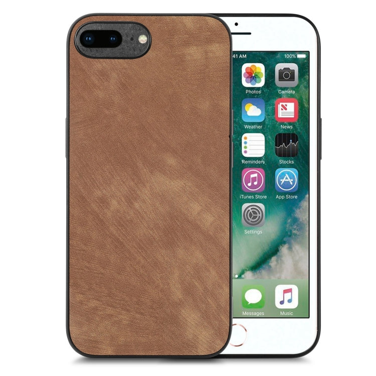 Vintage Leather PC Back Cover Phone Case, For iPhone 7 Plus / 8 Plus, For iPhone 6 Plus / 6s Plus, For iPhone 6 / 6s