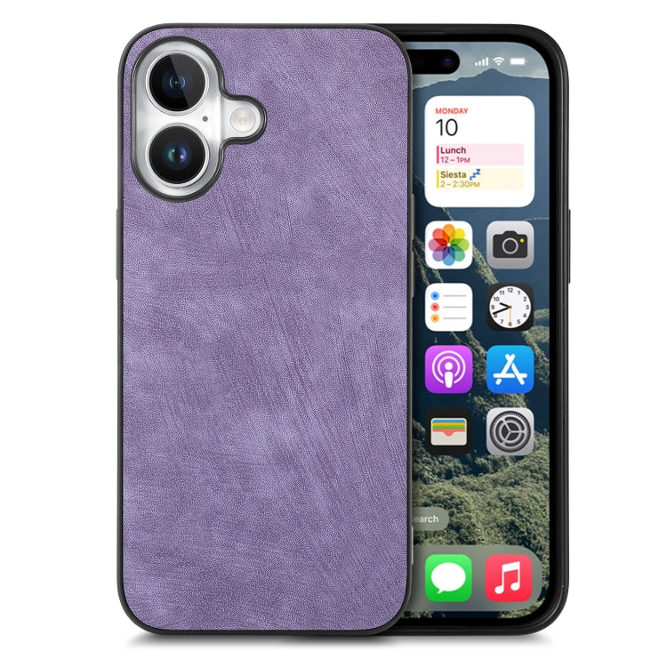 Vintage Leather PC Back Cover Phone Case, For iPhone 16, For iPhone 15 Pro Max, For iPhone 15 Pro, For iPhone 15 Plus