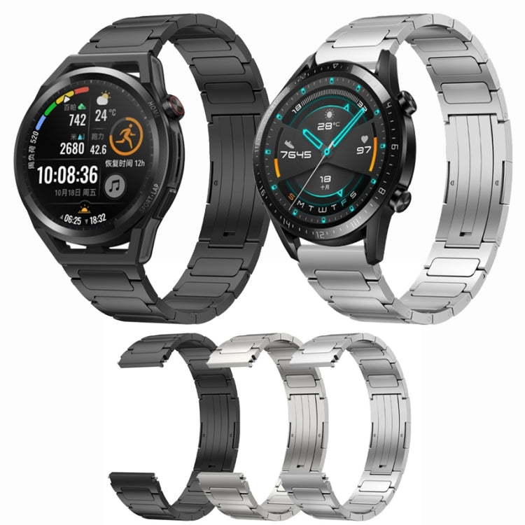 22mm I-Shaped Titanium Alloy Watch Band, For Honor Watch GS 3, For Huawei Watch GT3 46mm, For Huawei Watch GT Runner, For Huawei Watch 3 Pro, For Huawei Watch 3, For Huawei GT2 Pro, For Huawei GT2 46mm