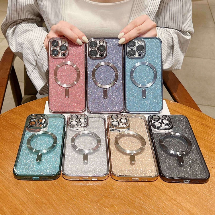 Glitzer-Galvanik MagSafe TPU-Handyhülle, für iPhone 14 Pro, für iPhone 14 Pro Max, für iPhone SE 2022 / 7 / 8