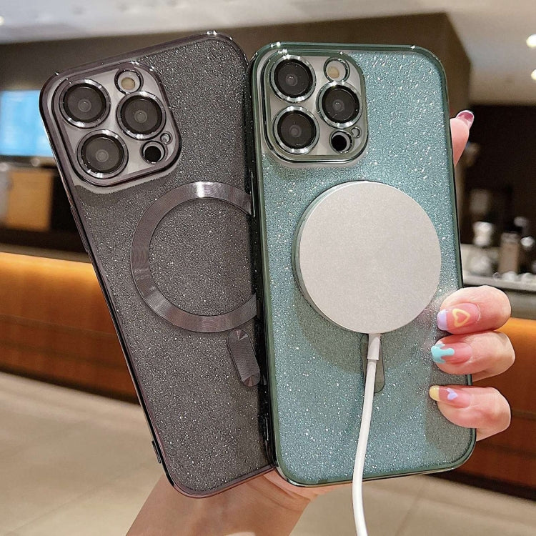 Glitzer-Galvanik MagSafe TPU-Handyhülle, für iPhone 14 Pro, für iPhone 14 Pro Max, für iPhone SE 2022 / 7 / 8