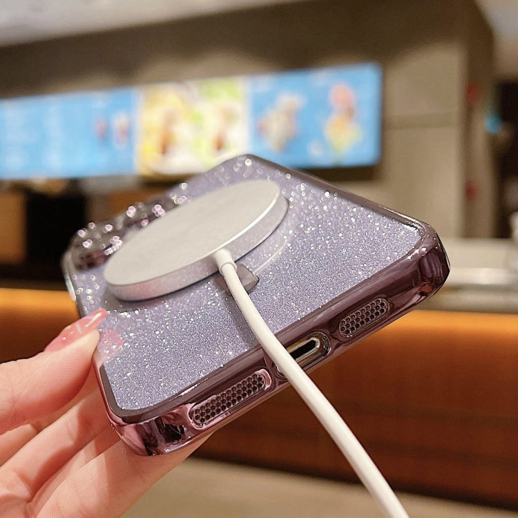 Glitzer-Galvanik MagSafe TPU-Handyhülle, für iPhone 14 Pro, für iPhone 14 Pro Max, für iPhone SE 2022 / 7 / 8
