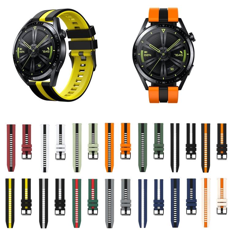 20mm Two-Color Sports Silicone Watch Band, For Amazfit Pop
