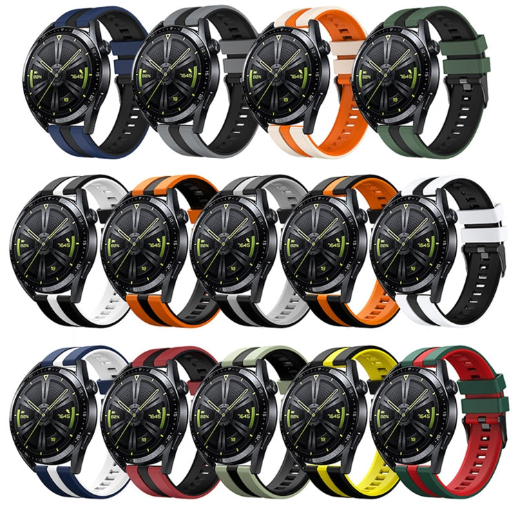 20mm Two-Color Sports Silicone Watch Band, For Amazfit Pop