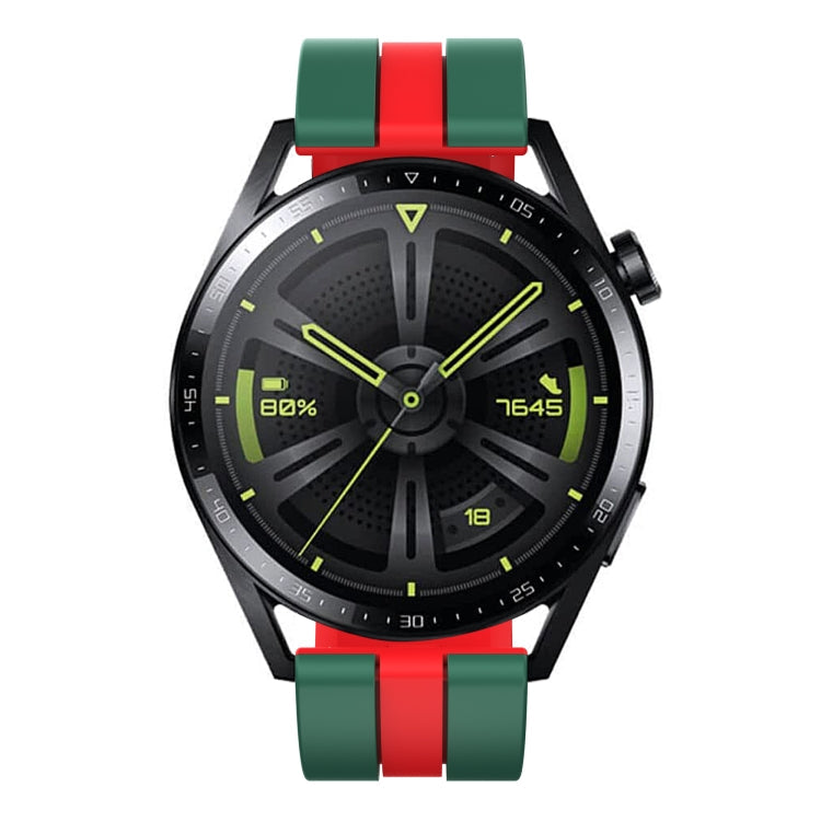 20mm Two-Color Sports Silicone Watch Band, For Amazfit GTS 4 Mini