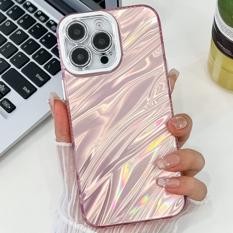 Plating Glitter Texture TPU Phone Case with Lens Film, For iPhone 13