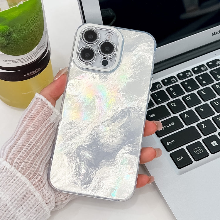 Plating Glitter Texture TPU Phone Case with Lens Film, For iPhone 16 Pro