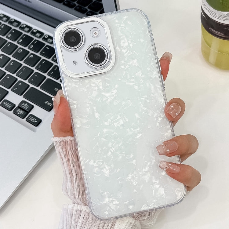 Plating Glitter Texture TPU Phone Case with Lens Film, For iPhone 15