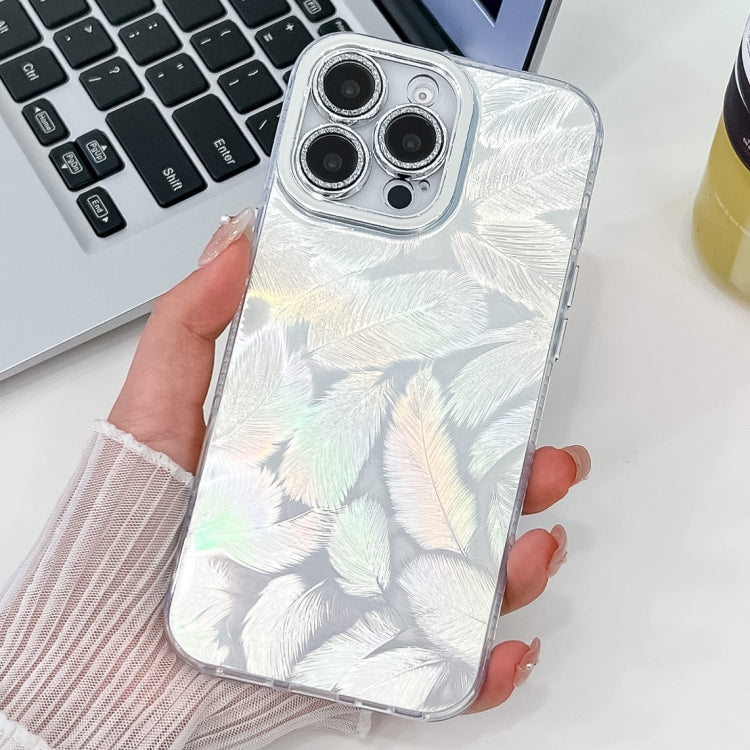 Plating Glitter Texture TPU Phone Case with Lens Film, For iPhone 13 Pro