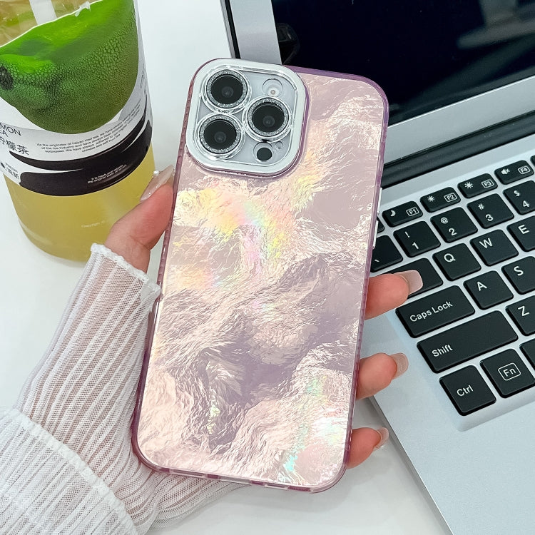 Plating Glitter Texture TPU Phone Case with Lens Film, For iPhone 13 Pro