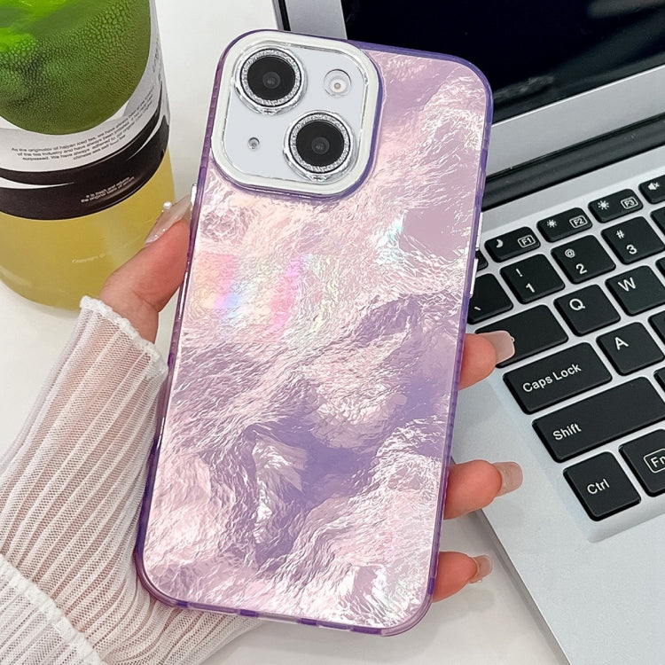 Plating Glitter Texture TPU Phone Case with Lens Film, For iPhone 13