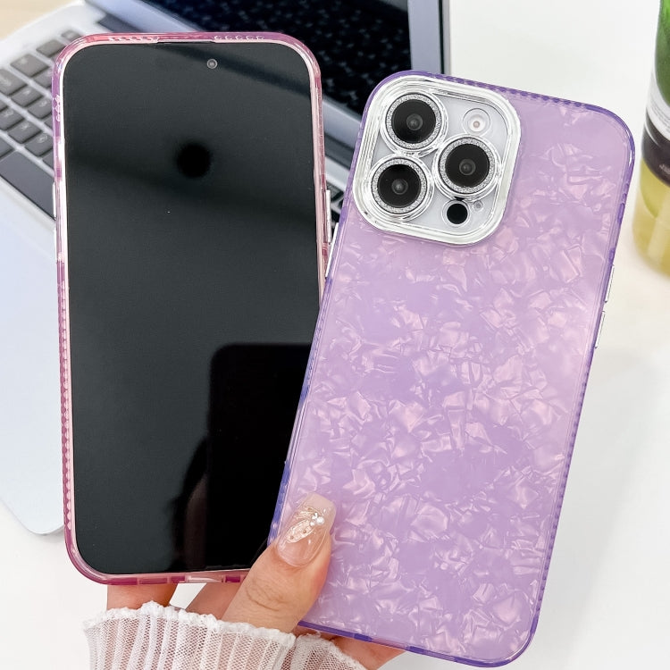 Plating Glitter Texture TPU Phone Case with Lens Film, For iPhone 16 Pro