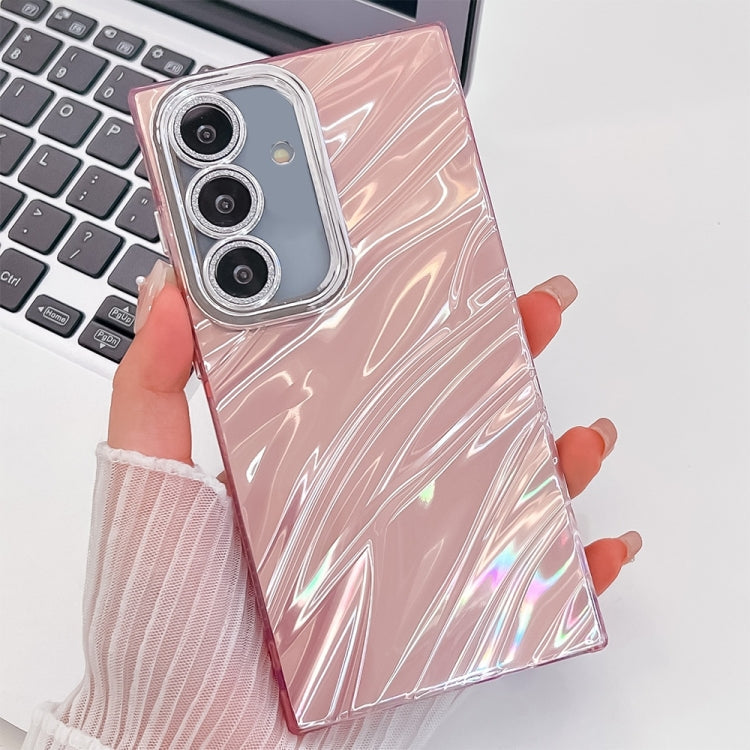 Plating Glitter Texture TPU Phone Case with Lens Film, For Samsung Galaxy S25+ 5G