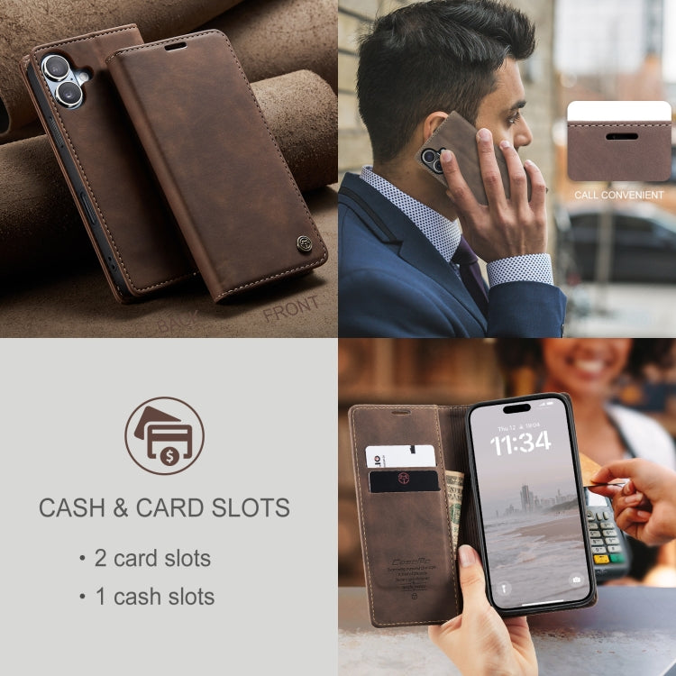 CaseMe 013 Multifunctional Horizontal Flip Leather Phone Case, For iPhone 16