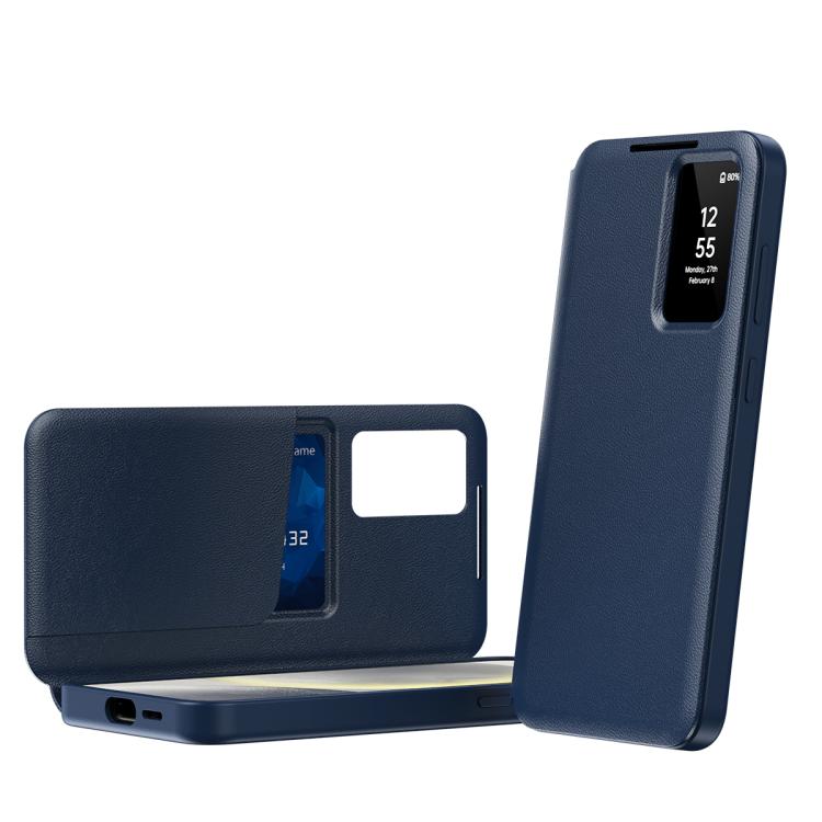 Samsung Galaxy S24 Ultra / S24+ / S24 / S23 FE Smart View Leather Case with Card Slot