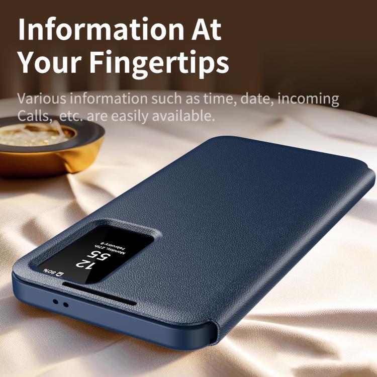 Samsung Galaxy S24 Ultra / S24+ / S24 / S23 FE Smart View Leather Case with Card Slot