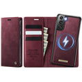 CaseMe C49 Magnetic RFID Blocking Detachable Wallet Leather Phone Case, For Samsung Galaxy S21 5G, For Samsung Galaxy S21+ 5G, For Samsung Galaxy S21 Ultra 5G, For Samsung Galaxy S20 Ultra