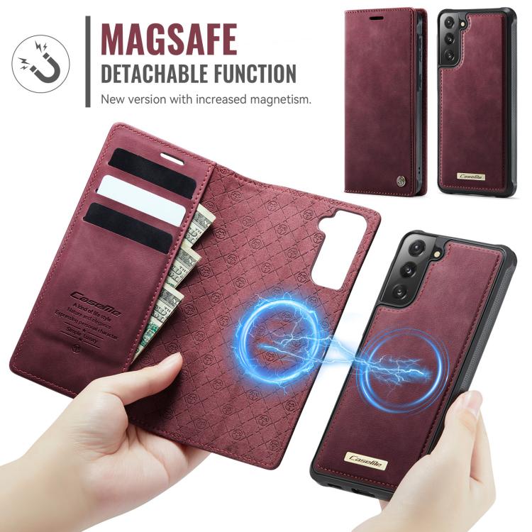 CaseMe C49 Magnetic RFID Blocking Detachable Wallet Leather Phone Case, For Samsung Galaxy S21 5G, For Samsung Galaxy S21+ 5G, For Samsung Galaxy S21 Ultra 5G, For Samsung Galaxy S20 Ultra