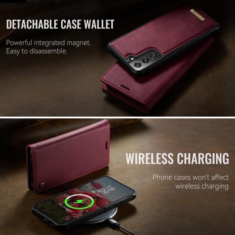 CaseMe C49 Magnetic RFID Blocking Detachable Wallet Leather Phone Case, For Samsung Galaxy S21 5G, For Samsung Galaxy S21+ 5G, For Samsung Galaxy S21 Ultra 5G, For Samsung Galaxy S20 Ultra