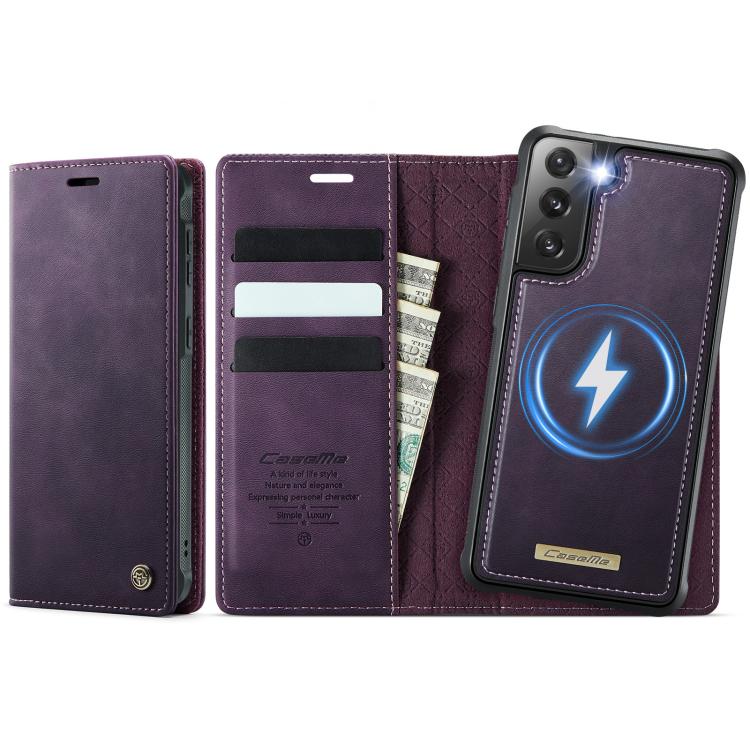 CaseMe C49 Magnetic RFID Blocking Detachable Wallet Leather Phone Case, For Samsung Galaxy S21 5G, For Samsung Galaxy S21+ 5G, For Samsung Galaxy S21 Ultra 5G, For Samsung Galaxy S20 Ultra