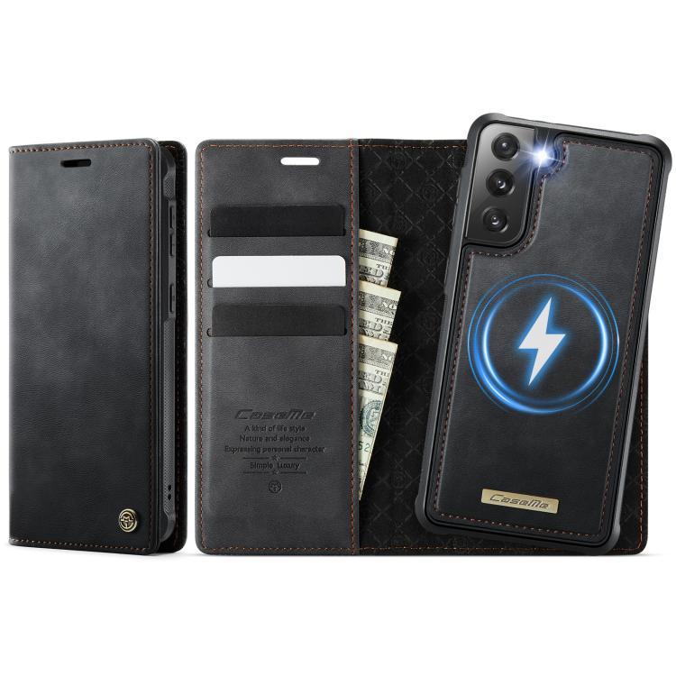 CaseMe C49 Magnetic RFID Blocking Detachable Wallet Leather Phone Case, For Samsung Galaxy S21 5G, For Samsung Galaxy S21+ 5G, For Samsung Galaxy S21 Ultra 5G, For Samsung Galaxy S20 Ultra