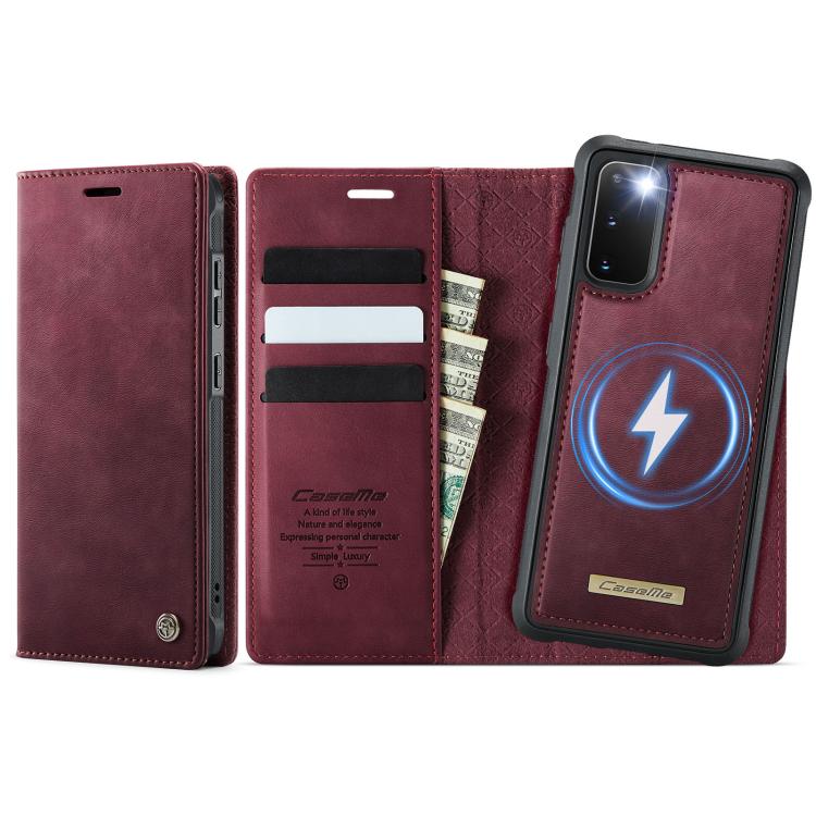 CaseMe C49 Magnetic RFID Blocking Detachable Wallet Leather Phone Case, For Samsung Galaxy S20, For Samsung Galaxy S20+, For Samsung Galaxy A17, For Samsung Galaxy S24 / S25