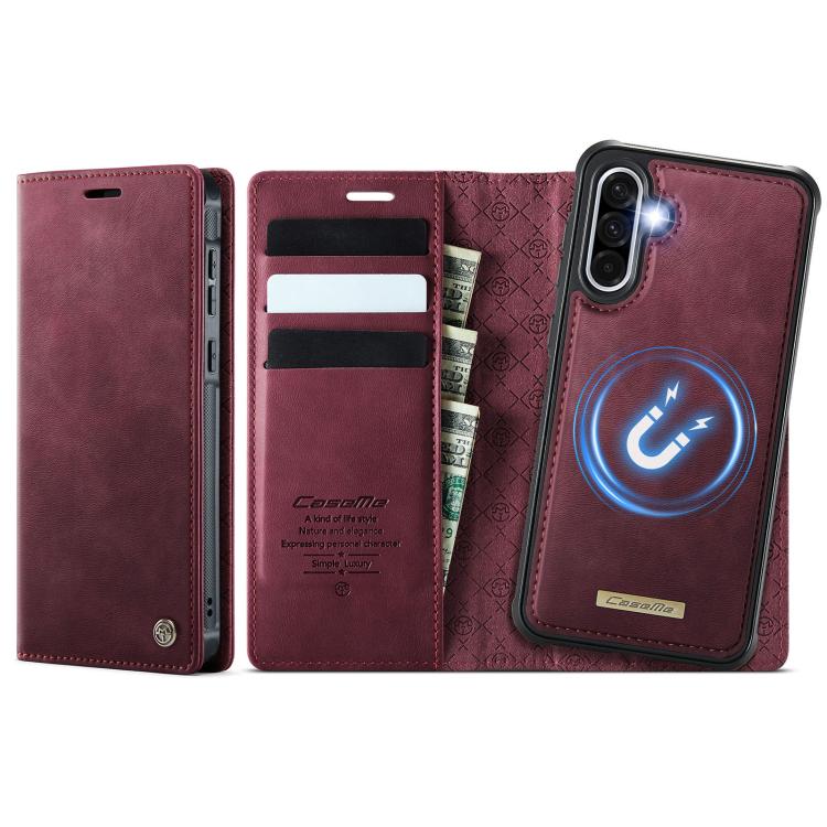 CaseMe C49 Magnetic RFID Blocking Detachable Wallet Leather Phone Case, For Samsung Galaxy A57 5G, For Galaxy S25 FE, For Samsung Galaxy S25 Edge 5G, For Samsung Galaxy A56 5G