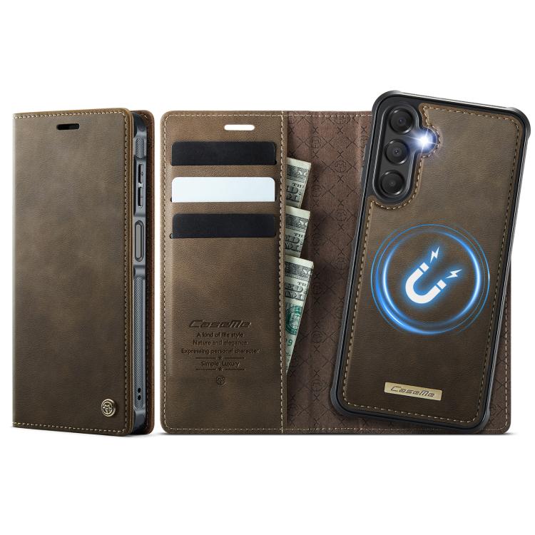 CaseMe C49 Magnetic RFID Blocking Detachable Wallet Leather Phone Case, For Samsung Galaxy S24+ / S25+, For Samsung Galaxy A14 5G / M44, For Samsung Galaxy A55 / A35 5G, For Samsung Galaxy A13 / A04s