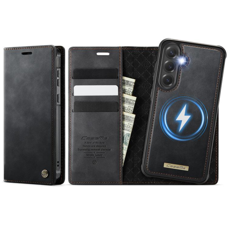 CaseMe C49 Magnetic RFID Blocking Detachable Wallet Leather Phone Case, For Samsung Galaxy A57 5G, For Galaxy S25 FE, For Samsung Galaxy S25 Edge 5G, For Samsung Galaxy A56 5G