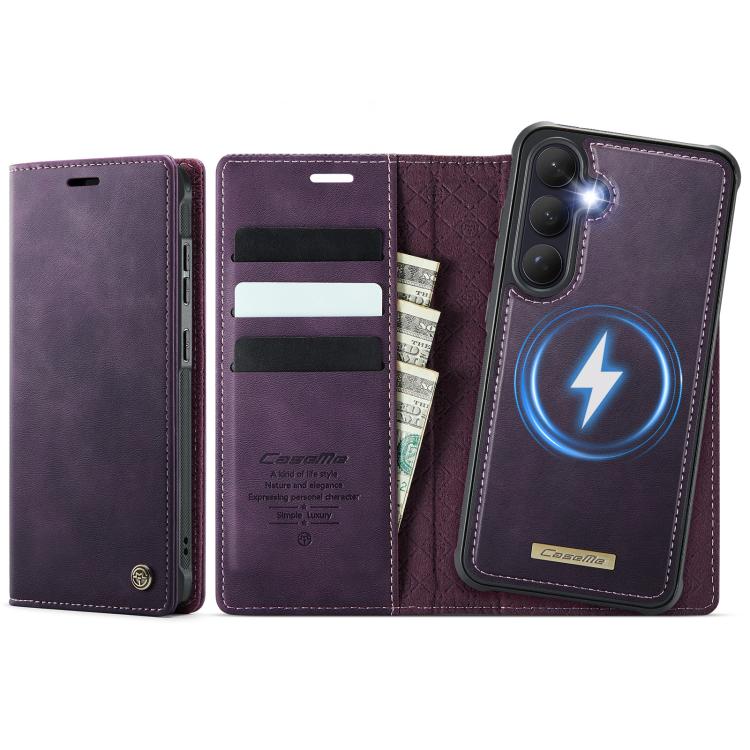 CaseMe C49 Magnetic RFID Blocking Detachable Wallet Leather Phone Case, For Galaxy S26 FE 5G, For Samsung Galaxy S26+ 5G, For Samsung Galaxy S26 Ultra 5G, For Samsung Galaxy S26 5G