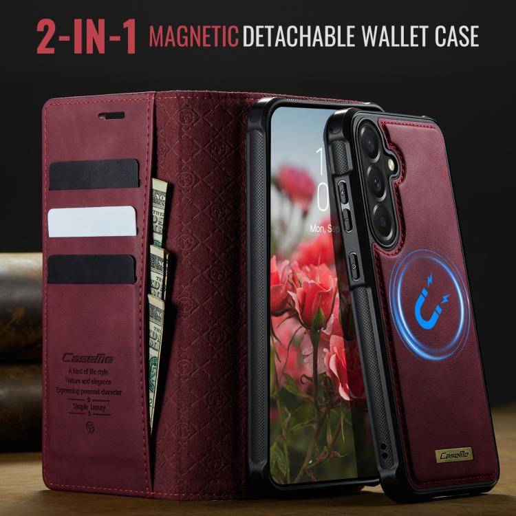 CaseMe C49 Magnetic RFID Blocking Detachable Wallet Leather Phone Case, For Samsung Galaxy A57 5G, For Galaxy S25 FE, For Samsung Galaxy S25 Edge 5G, For Samsung Galaxy A56 5G