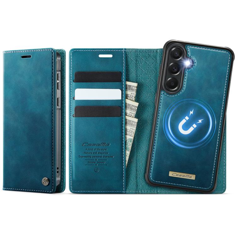 CaseMe C49 Magnetic RFID Blocking Detachable Wallet Leather Phone Case, For Samsung Galaxy A57 5G, For Galaxy S25 FE, For Samsung Galaxy S25 Edge 5G, For Samsung Galaxy A56 5G