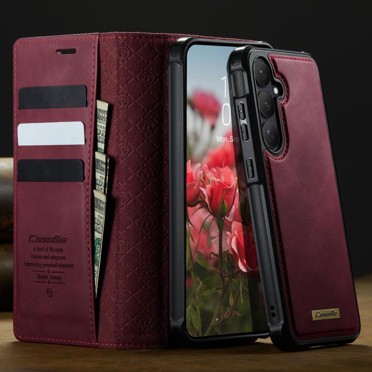 CaseMe C49 Magnetic RFID Blocking Detachable Wallet Leather Phone Case, For Galaxy S26 FE 5G, For Samsung Galaxy S26+ 5G, For Samsung Galaxy S26 Ultra 5G, For Samsung Galaxy S26 5G