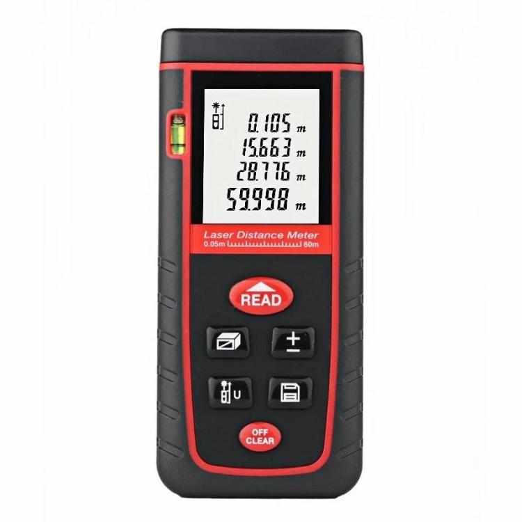 RZ-S60 Tragbares Hand-Laser-Entfernungsmessgerät, Messbereich: 60 m, RZ-S60