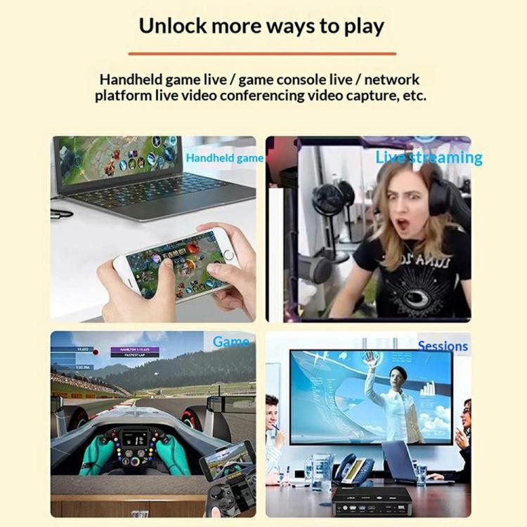 HU-04A 1080P 60Hz HDMI-zu-Typ-C / USB 2-in-1 Video-Capture-Karte, HU-04A