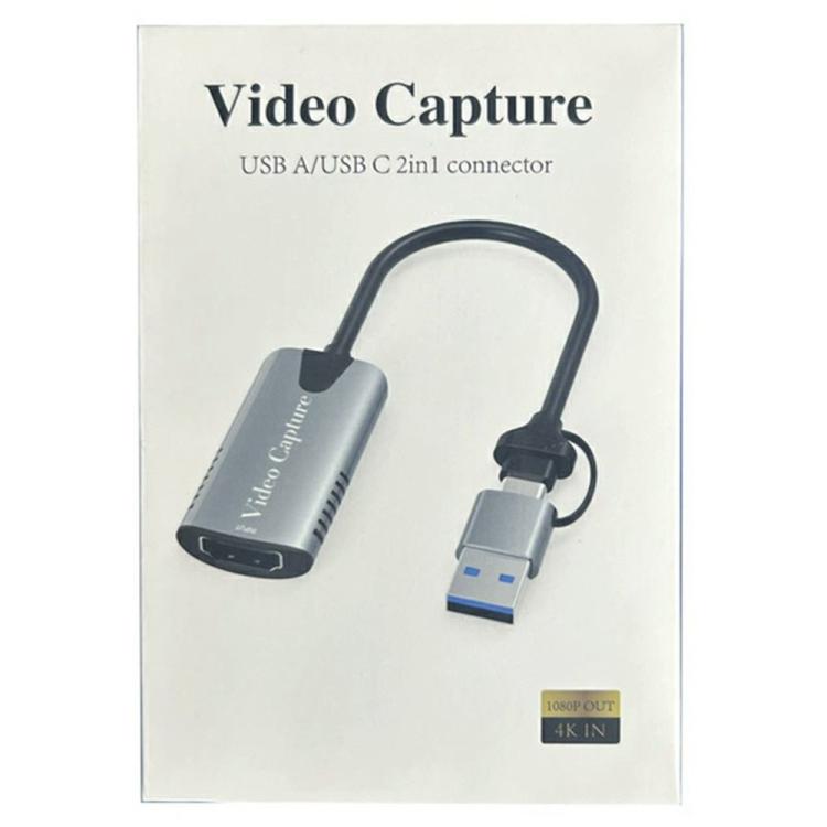HU-04A 1080P 60Hz HDMI-zu-Typ-C / USB 2-in-1 Video-Capture-Karte, HU-04A
