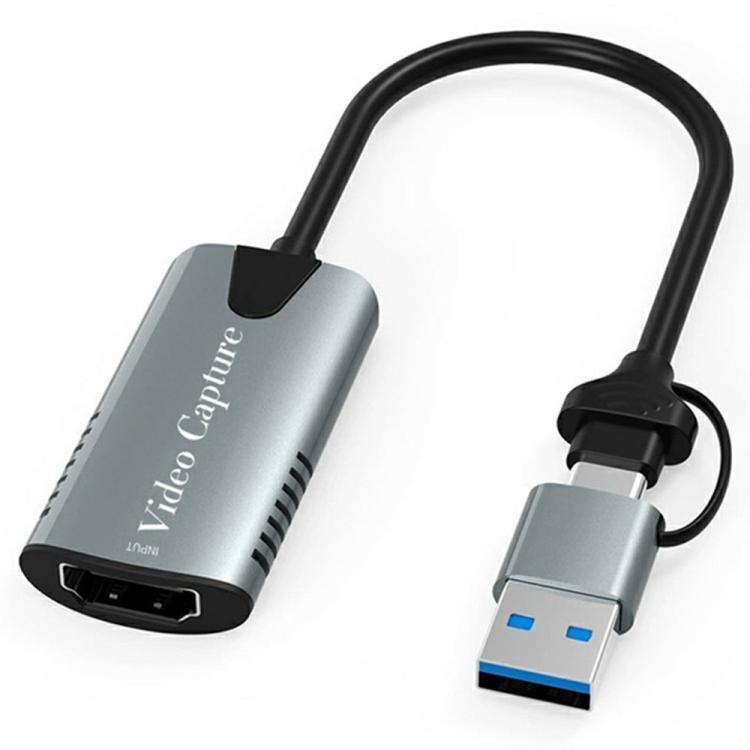 HU-04A 1080P 60Hz HDMI-zu-Typ-C / USB 2-in-1 Video-Capture-Karte, HU-04A