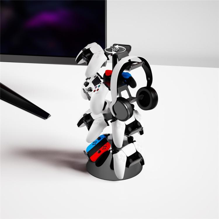 Für MicroSoft XBOX / Sony PS5 / Nintendo Switch 360 Grad drehbarer 4-stöckiger Gamecontroller-Ständer