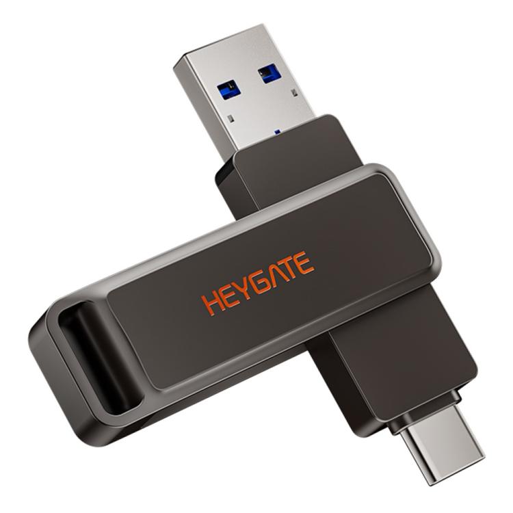 HEYGATE L1 Flash-Laufwerk 2-in-1 USB-A + USB-C / Typ-C High-Speed Speicherstick, 32 GB, 64 GB, 128 GB, 256 GB
