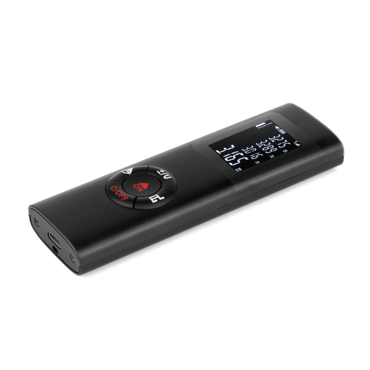 JQ-40 Mini Laser Distance Meter 40m Rechargeable Digital Handheld Laser Rangefinder Portable Laser Range Finder Build Measure, 40m