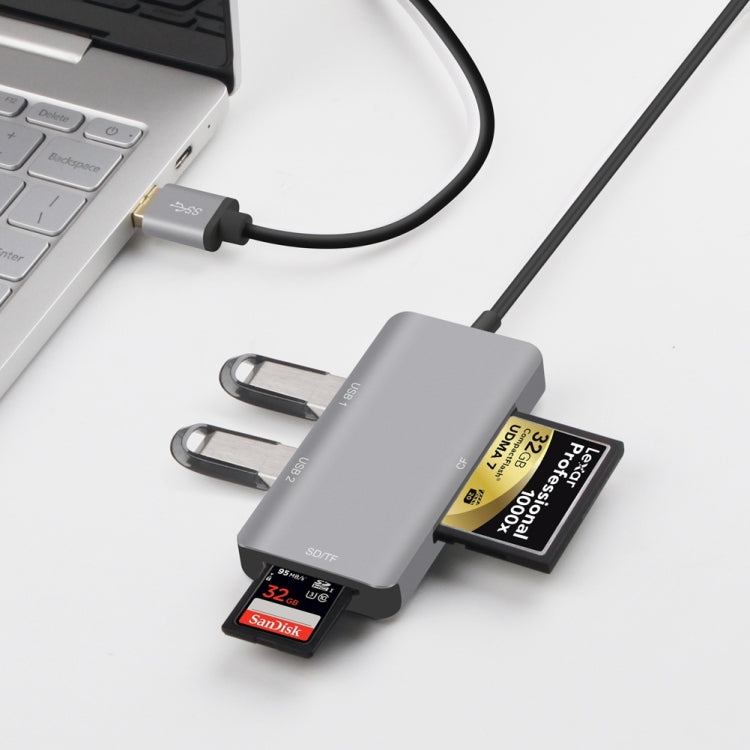 Onten 8107 USB3.0 HUB mit CF SD TF Kartenleser, 8107