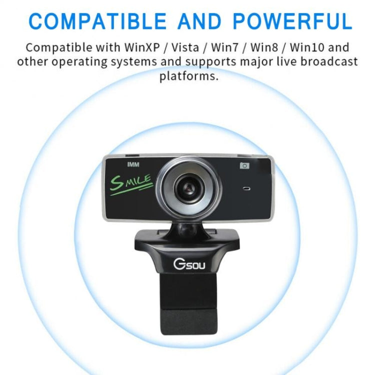 B01 HD Webcam Built-in Microphone Smart Web Camera USB Streaming Live Camera With Noise Cancellation