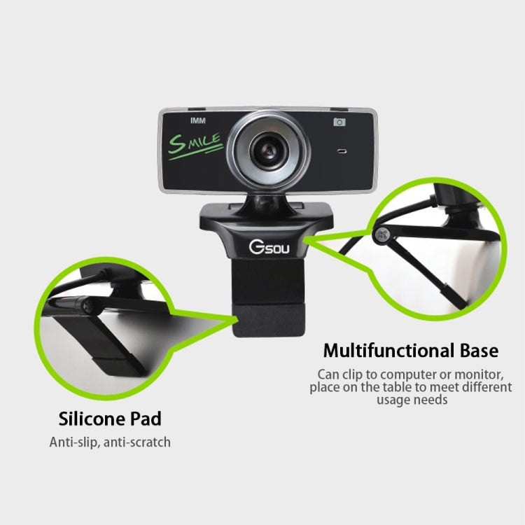 B01 HD-Webcam Integriertes Mikrofon Intelligente Webkamera USB-Streaming-Live-Kamera mit Rauschunterdrückung