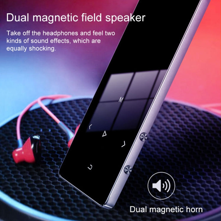 X2 1,8 Zoll Touchscreen Metall Bluetooth MP3 MP4 HiFi Musik-Player 8 GB (Schwarz)