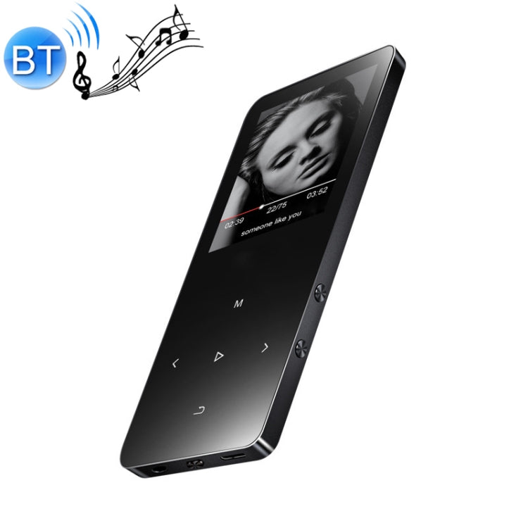 1,8-Zoll-Touchscreen-MP3-MP4-HiFi-Musik-Player aus Metall mit Bluetooth, Roségold, Schwarz
